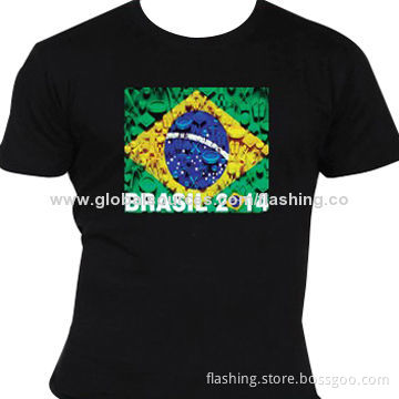 Hot Sale Custom LED T-shirt, Used for Night Cubs